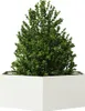 vidaXL Bac à plantes blanc hexagonal 138x120x45 acier Voir les images du produit 3