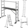 Peviasot Arbeitsgerüst 4-in-1 Mehrzweckleiter Aluminium 2x6 Produktbild-Vorschau 1