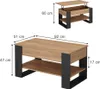 Couchtisch Vicco Lifto Eiche/Anthrazit 92 x 51 cm mit Produktbild-Vorschau 6