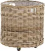 KRINES HOME Duży rattanowy kosz na rośliny okrągły pleciony Podgląd zdjęcia produktu 2