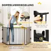 Barierka dla psa D06-125BK, regulowana pod kątem, składana, Podgląd zdjęcia produktu 4