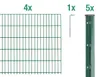 Alberts Doppelstabmattenzaun 6-5-6, Matten 2,50 m, Höhe 83 Produktbild-Vorschau 1