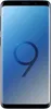 A Samsung Galaxy S9 Plus Duos smartphone with a blue gradient wallpaper featuring a large '9' logo. Voir les images du produit