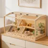WISFOR Hamsterkäfig mit LED Leuchte, Kleintierhaus aus Produktbild-Vorschau 2