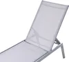 BELIANI Chaise longue de jardin grise et argentée avec Voir les images du produit 8