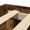 Bettgestell ohne Matratze Räuchereiche 120x190 cm Produktbild-Vorschau 8