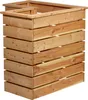 A wooden L-shaped raised garden bed. Produktbild-Vorschau