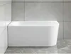TIBERA L vasca ad angolo 140x70cm, bianco Anteprima dell’immagine prodotto 4