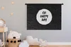 MuchoWow® Wandteppich Wandbehang Zitate - Text - Oh happy Produktbild-Vorschau 4