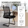 HOMCOM 2er-Set ergonomische Schreibtischstühle, Produktbild-Vorschau 7