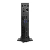 The back view of a small, black computer tower on a white background. Náhľad obrázku produktu