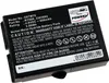 A black battery pack with text and a logo on it, isolated on a white background. Produktbild-Vorschau