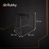 Ruhhy Składane Biurko 80x40 cm Czarny Styl Industrialny - Podgląd zdjęcia produktu 2