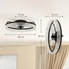 HOMCOM Deckenventilator Leise LED mit Beleuchtung und Produktbild-Vorschau 3