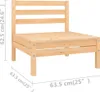 vidaXL 8-tlg. Garten-Lounge-Set Massivholz Kiefer Produktbild-Vorschau 6