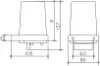 Technical drawing with dimensions of a product. Anteprima dell’immagine prodotto