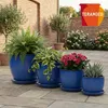 Keramik Untersetzer Royal Blau Ø 40cm XXL Blumenkübel Produktbild-Vorschau 7