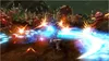 A battle scene from a video game with a character fighting multiple enemies. Náhled obrázku produktu