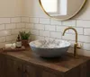 Aufsatzwaschbecken REA Juliana White Blue 40X40X11,5Cm Produktbild-Vorschau 6