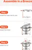 Zestaw do podgrzewania potraw w bufecie stal nierdzewna 4,7 Podgląd zdjęcia produktu 5