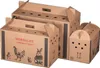 Three cardboard animal transport boxes of different sizes are shown. Produktbild-Vorschau