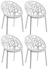 CLP 4er Set Gartenstuhl Hope, Modernes Design, Wetterfest, Produktbild-Vorschau 1