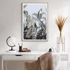 Gerahmtes Poster - Rahmen in heller Eiche - Dschungel Tiere Produktbild-Vorschau 6