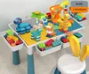 Table pour enfants avec blocs et chaise ensemble créatif Voir les images du produit 2