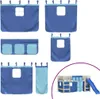 vidaXL Vorhänge für Hochbett Blau Polyester Produktbild-Vorschau 1