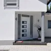 vidaXL Haustür Weiß 110x210 cm Aluminium und PVC Produktbild-Vorschau 2