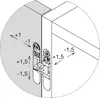 KRONA KOBLENZ Kubikina K6100 HD Einlass-Scharnier ÖW 180°, Produktbild-Vorschau 5