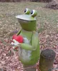 Zaunfigur Zaunhocker Frosch mit Herz Gartendekoration Eisen Produktbild-Vorschau 2