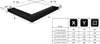 Eck-Lüftungsgitter LUFT links 60x40x6 schwarz Slim Produktbild-Vorschau 2