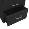 vidaXL Armoire de classement à roulettes noire 28x41x69 cm Voir les images du produit 5
