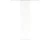 A white sliding curtain is shown hanging from a rail against a white background. Produktbild-Vorschau