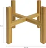A wooden plant stand on a white background with dimensions indicated. Produktbild-Vorschau