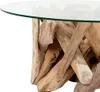 Teak Couchtisch TORA-rund ca. D70cm Produktbild-Vorschau 3