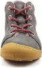 A close-up front view of a child's gray boot with pink accents and laces. Anteprima dell’immagine prodotto