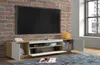 TV skříňka AURA 200 cm (dub artisan / bílá matná bez LED) Náhled obrázku produktu 3