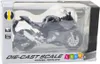Lean Toys Moto sportiva in metallo con luci e suoni, nera, Anteprima dell’immagine prodotto 4
