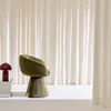 sweeek - Drehsessel 180° mit Baumwollbezug - Khaki Produktbild-Vorschau 6