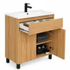 Badezimmerschrank mit Waschbecken und Schublade, 80 cm, Produktbild-Vorschau 3