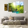 Bilder auf glas - Wasserfall Forrest Himmel - 150x100cm - Produktbild-Vorschau 7