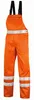 A pair of orange bib overalls with reflective strips. Produktbild-Vorschau