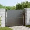 vidaXL Brama ogrodowa Czarna 110 x 105 cm Stal malowana Podgląd zdjęcia produktu 2