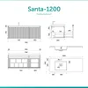 Mai & Mai Design Badmöbelset Waschbeckenunterschrank 120cm Produktbild-Vorschau 7