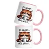I'm Grumpy Deal With It Tasse Rosa Lustige Katze Produktbild-Vorschau 2