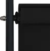 A close-up view of a black roller blind mechanism attached to a black pole. Náhľad obrázku produktu