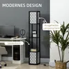 HOMCOM Stehleuchte mit Doppellicht, Regal 40 W Standlampe Produktbild-Vorschau 5