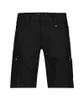 A pair of black cargo shorts is shown from the front against a white background. Produktbild-Vorschau